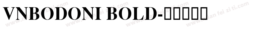 VnBodoni Bold字体转换